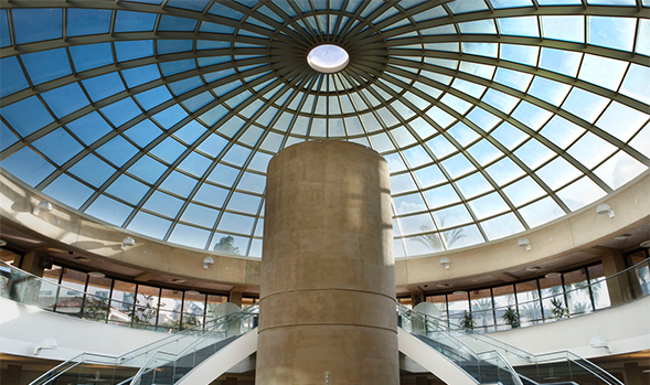 Inside the Malcolm A. Love Library.