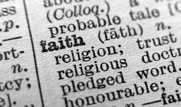 A dictionary definition of faith.