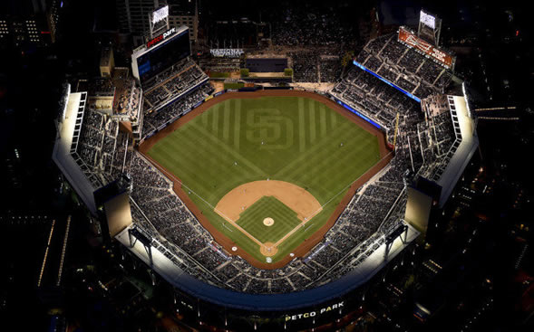 Aerial view of Petco Park