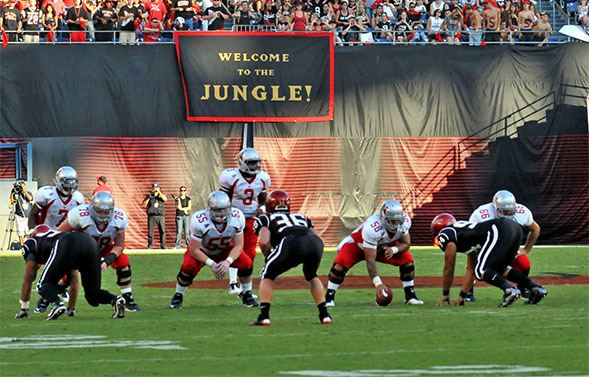 An SDSU football game.