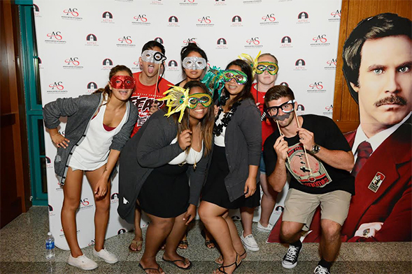 Students enjoying an Aztec Nights event.