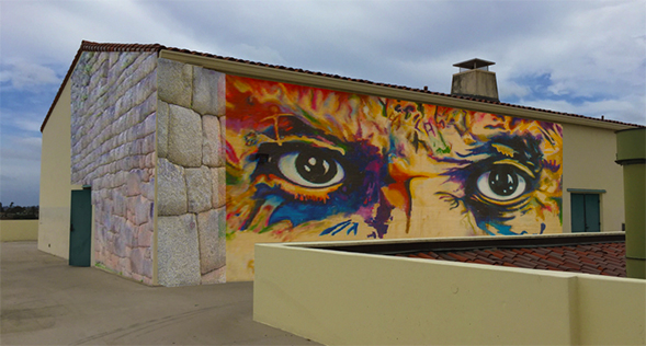 A rendering of the new mural.