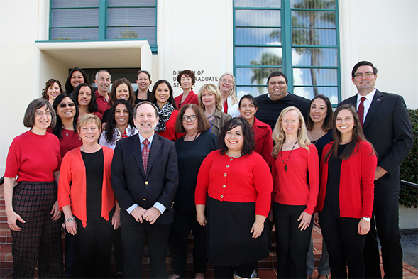 Dean Geoffrey Chase (center) played a leading role in several campus initiatives.