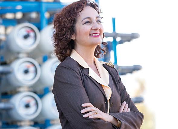 Halla Razak, '86, is director of the San Diego Department of Public Utilities. Photo: Gary Payne
