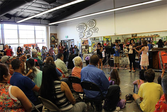 SDSU students lead their own classrooms to share the beauty of music with students.