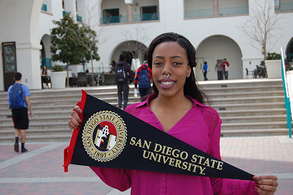 Stefanie Banks, a senior studying public relations.