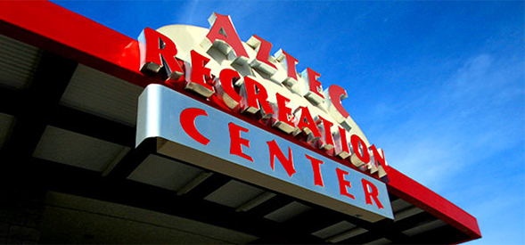The Aztec Recreation Center.