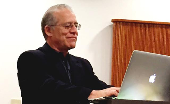 Randy Phillip discussed his research at a recent Discovery Slam hosted by the Division of Research and Graduate Affairs.
