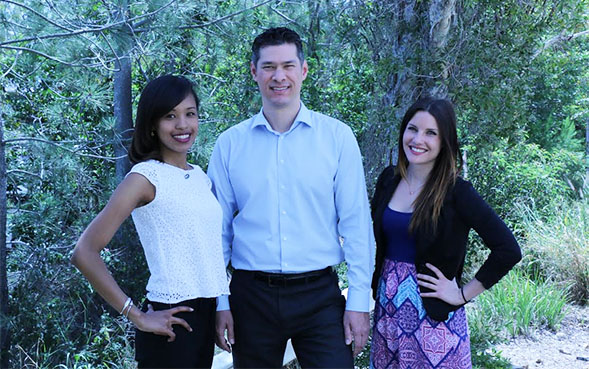 From left: Aminata Ba, Charles McGrath and Kelly McEtchin.