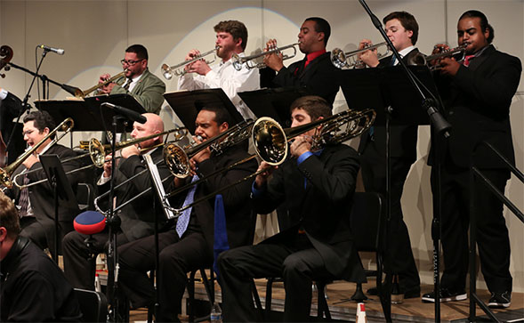 The SDSU Jazz Ensemble.