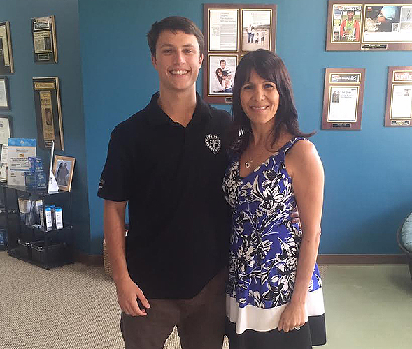 Alexander Gray (left) and his mentor, Zeynep Ilgaz ('00), were paired together for the 2016-18 Lavin VentureStart cohort.
