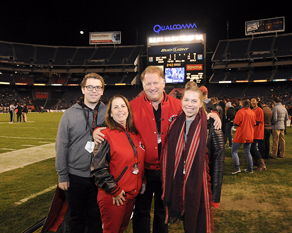 From left to right: Aaron, Sharon, Richard and Hannah Fogg.