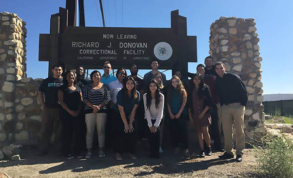 CJSA members participate in prison tours, police department visits, ride-alongs and police obstacle course trainings. (Credit: CJSA)