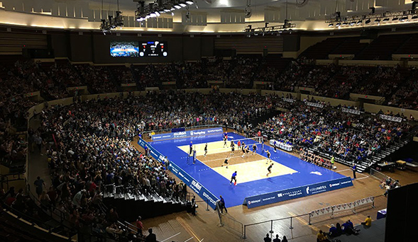 SDSU won its first National Collegiate Volleyball Federation Division I National Championship earlier this month. (Credit: USA Volleyball)