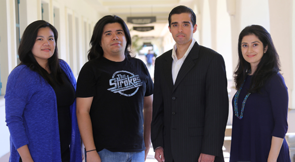 From left to right: Cristine Brosas, Roberto Conrriquez, Jose Hernandez and Maysaa Ibrahim (Photos: Candy Carson)