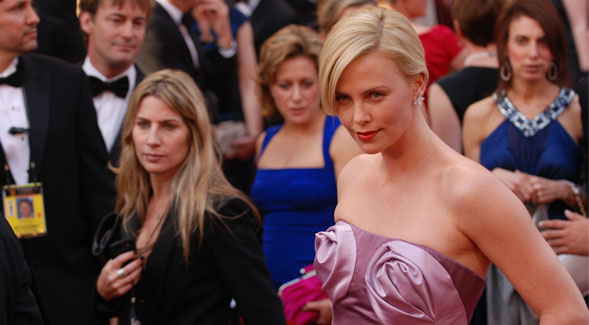Charlize Theron poses for a photograph.