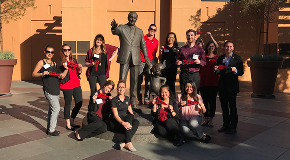 SDSU students at The Walt Disney Studios