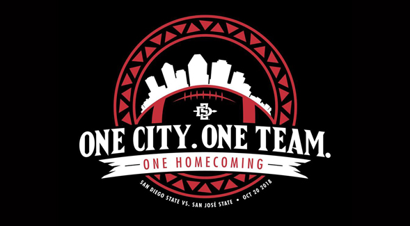 SDSU Homecoming 2018 logo