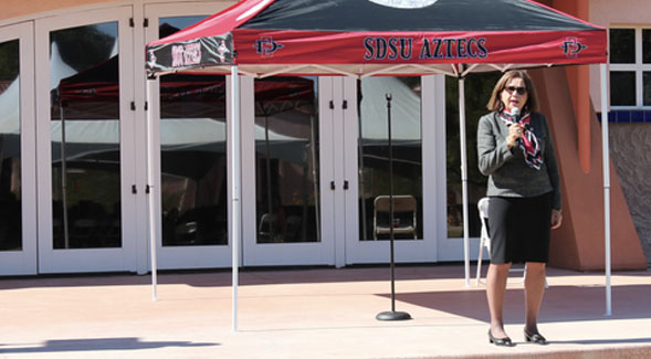 President Adela de la Torre at SDSU Imperial Valley