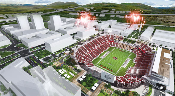 Rendering of SDSU Mission Valley