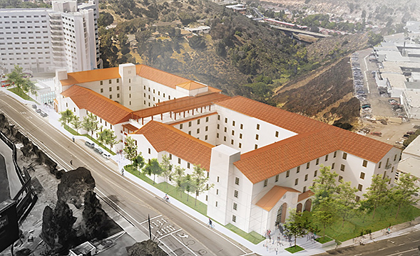 Artist's rendering of Uaxaca Hall