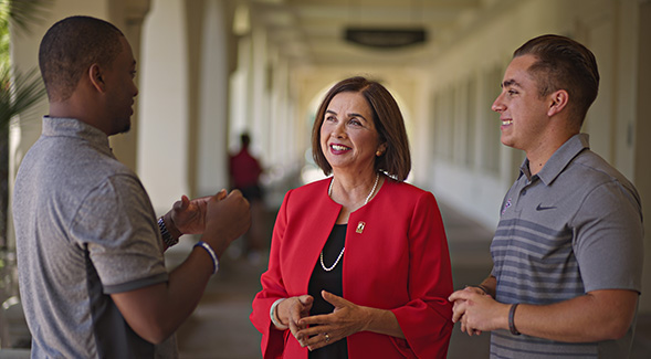 Campus and community invited to SDSU President Adela de la Torre's inauguration.