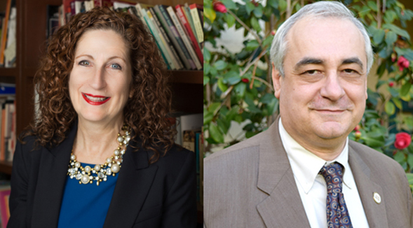 Peggy Shannon will serve as the College of Professional Studies and Fine Arts Dean and Eugene Olevsky will now serve as the dean of the College of Engineering.