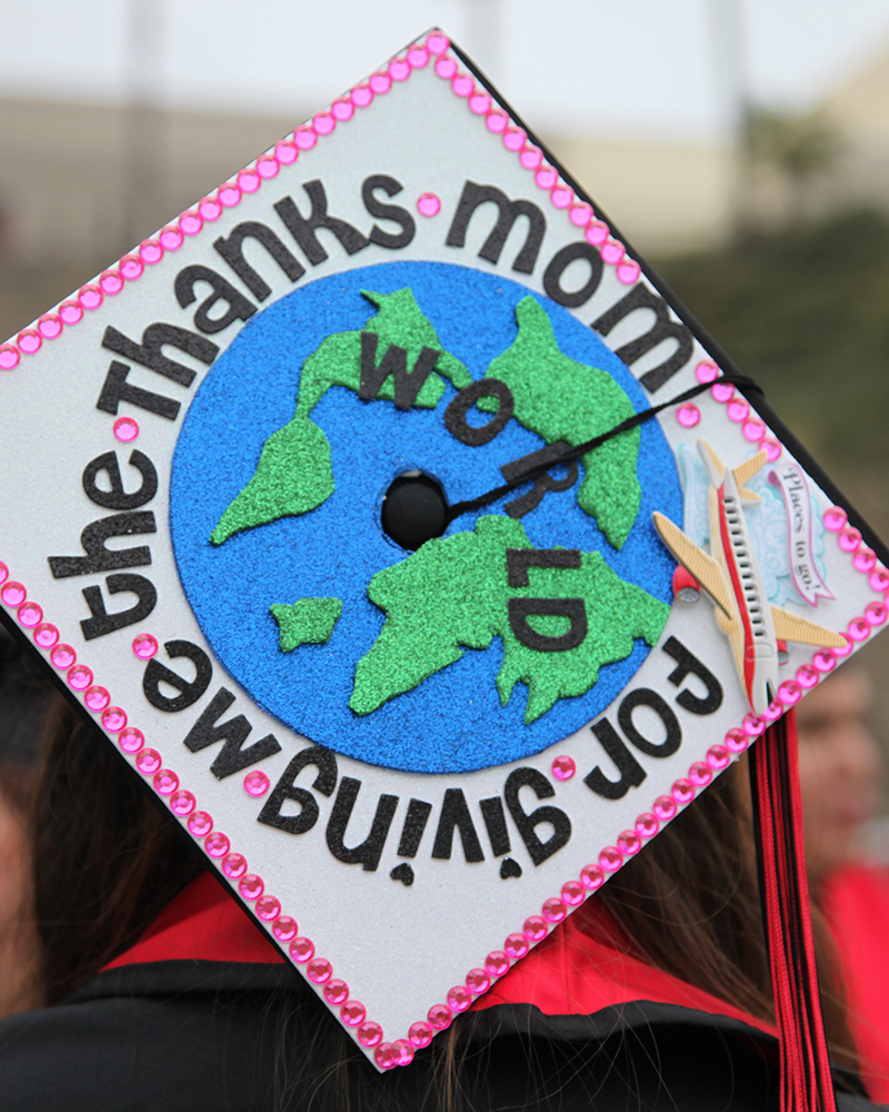 Graduation Cap Art For many students, the black graduation cap becomes a canvas. Here are some creative caps from previous years.