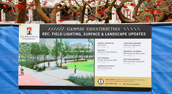 Renovations have begun on the recreation field known as ENS 700.