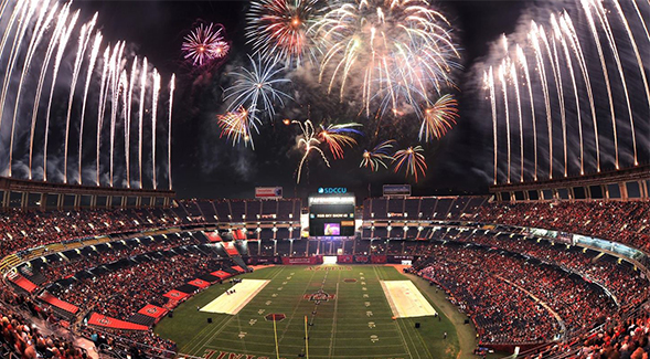 SDSU Football announces 2019 KGB SkyShow game.