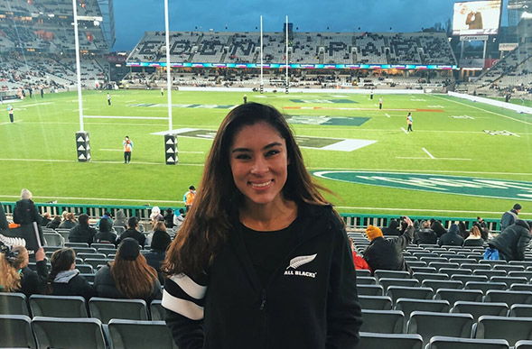 Vanessa Hernandez is studying abroad for the fall semester at Auckland University of Technology in New Zealand.