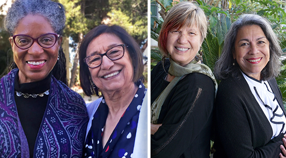 From left, San Diego County Women's Hall of Fame inductees Nola Butler-Byrd, Lupe Holguin Buell, Sue Gonda, and Olivia Puentes-Reynolds.