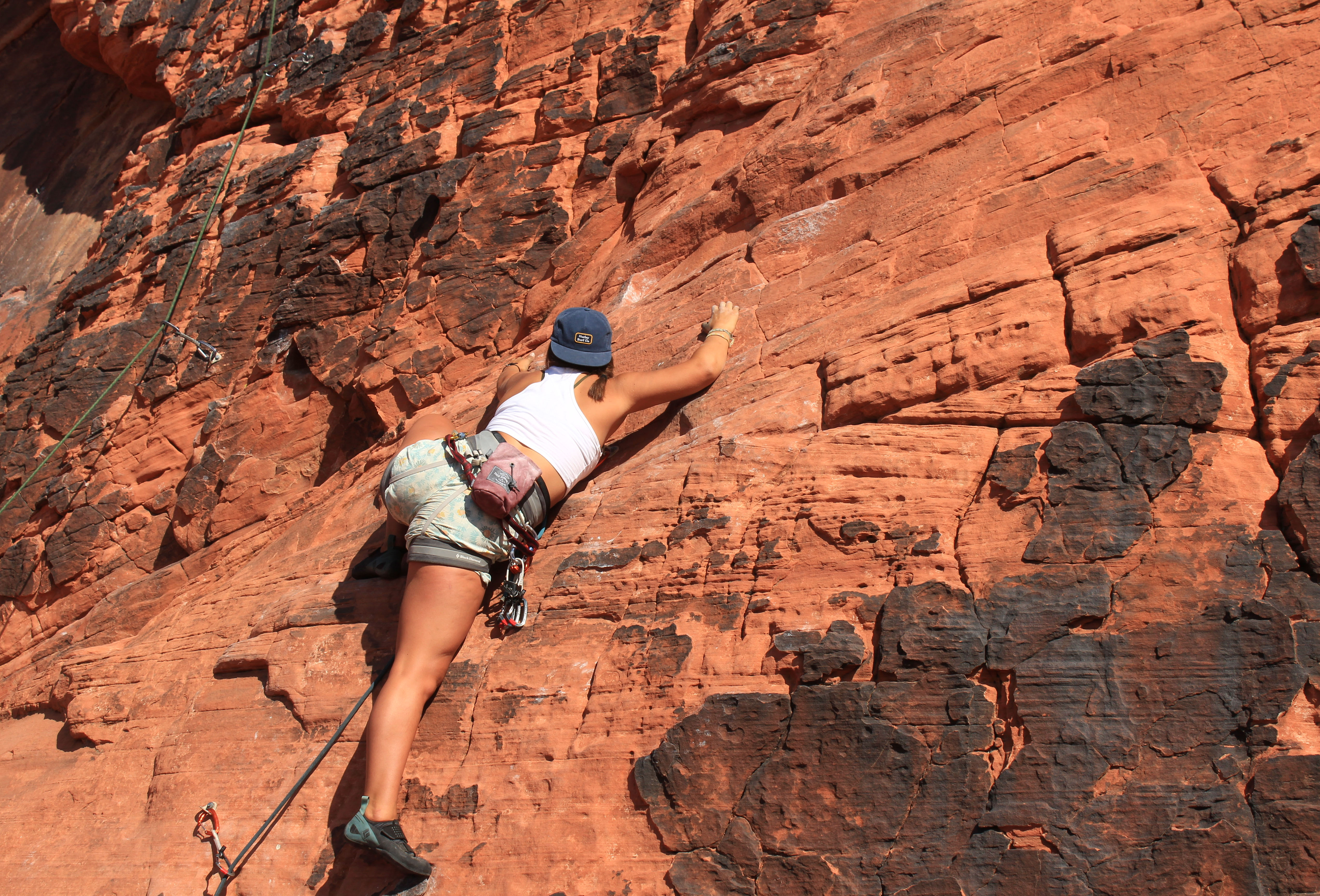 Eva Huber made time for rock climbing during her study abroad visit to Nepal.