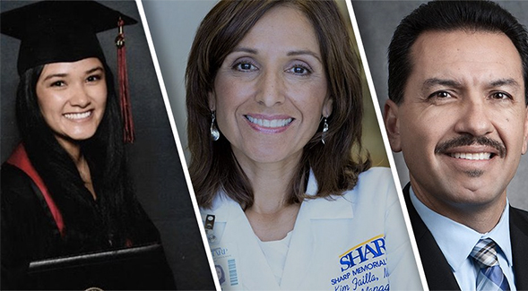 From left to right: Alana Lucas (19), Kim Reina Failla (98, 07), Rigoberto Vargas (93)