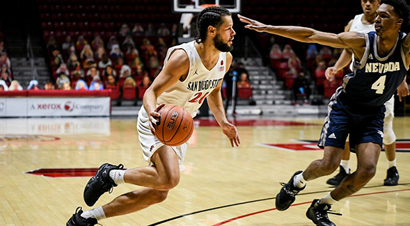 SDSU senior guard Jordan Schakel