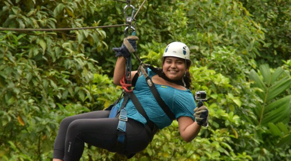 Ruby Naranjo, a social work graduate student, was raised by a mother who supported her family by washing dishes in a restaurant. Naranjo plans to work with underprivileged children.