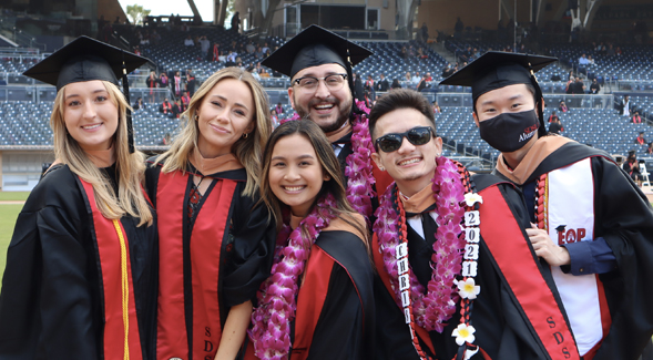 Graduates at SDSU's 2021 Commencement.