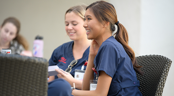 An SDSU School of Nursing study group met in early March 2020.