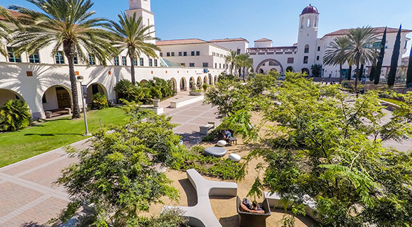 A view of SDSU's Sickels Plaza. (Photo: Scott Hargrove)