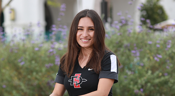 Sara Meza Adame, a junior sustainability major