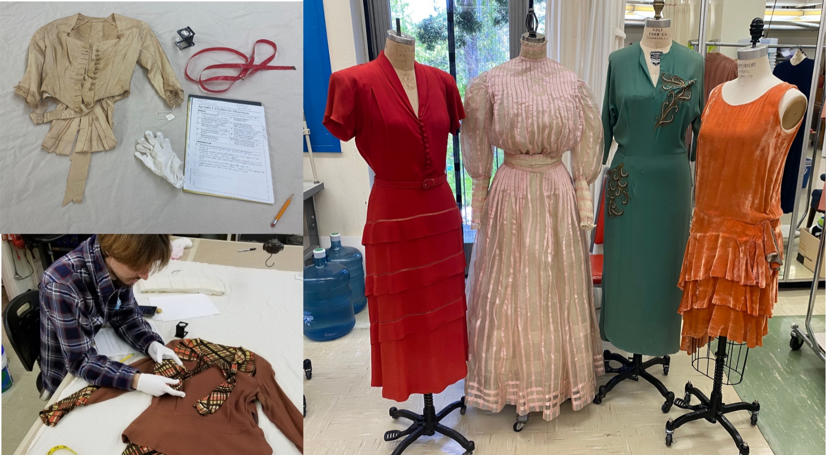 Pieces from the Alicia Annas Historic Costume Collection housed in the SDSU School of Theatre, Television, and Film.