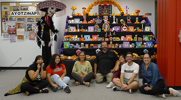 An altar will go public to coincide with the traditional Da de Los Muertos or Day of the Dead celebrations, Nov. 1 and 2. (SDSU)