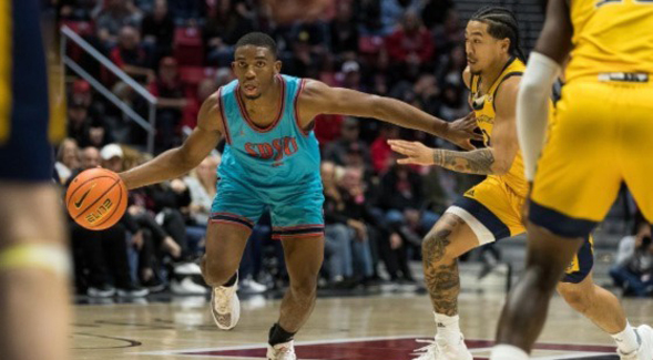 San Diego State mens basketball beat UC Irvine 72-69 Tuesday night at Viejas Arena. (Credit: Derrick Tuskan/San Diego State)