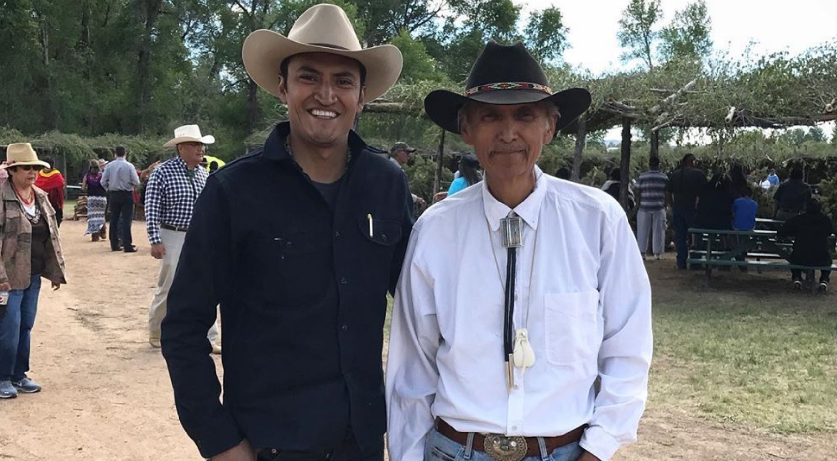 SDSU alumnus Marc Emerson with his father.