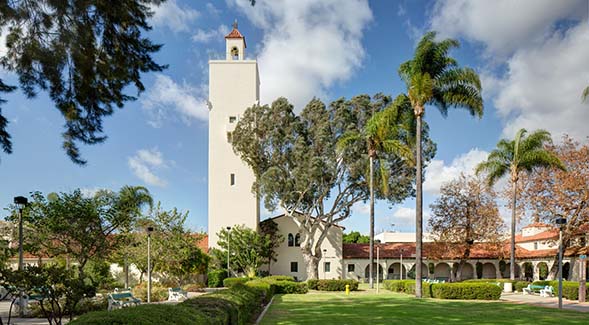 A view of Hardy Tower at SDSU (Photo: Jim Brady)