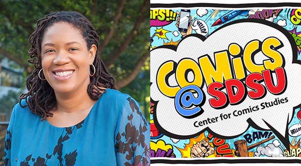 Qiana Whitted, author of EC Comics: Race, Shock, and Social Protest, visits SDSU Feb. 7 for a lecture on her studies of socially conscious comics of the '50s. (Photo: Michael Dantzler)