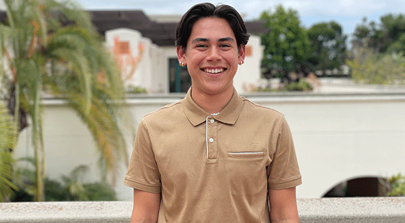 SDSU student and aspiring attorney Ian Mariano Von Dyl. (Aaron Burgin/SDSU)