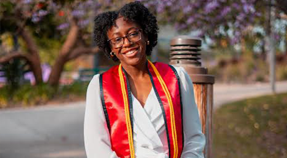 In just three years at SDSU and before turning 21, Anna-Kaye Powell earned a bachelors degree in accounting. (SDSU)