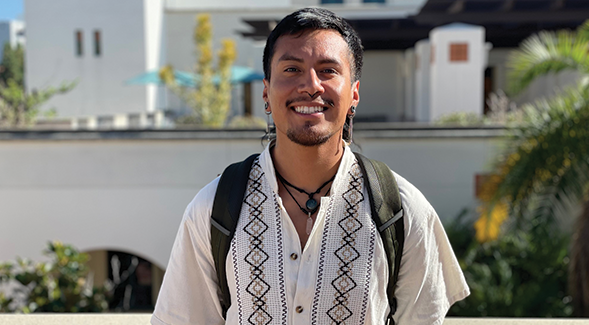 Cristian Rosete was able to overcome homelessness to earn a scholarship through SDSUs Guardian Scholars program. (Aaron Burgin/SDSU)