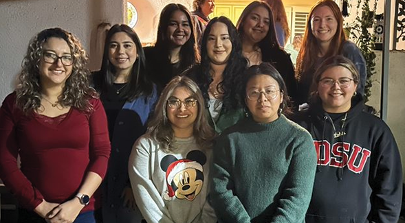 Student members at the LSSWA Barrio Logan Food Drive                 (Courtesy Photo, 2022)